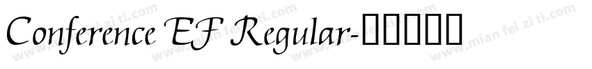 Conference EF Regular字体转换
